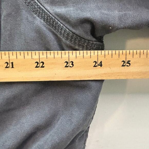 Carhartt women's hooded sherpa lined distressed  coat gray/blue size XL (16-18) - Picture 15 of 16